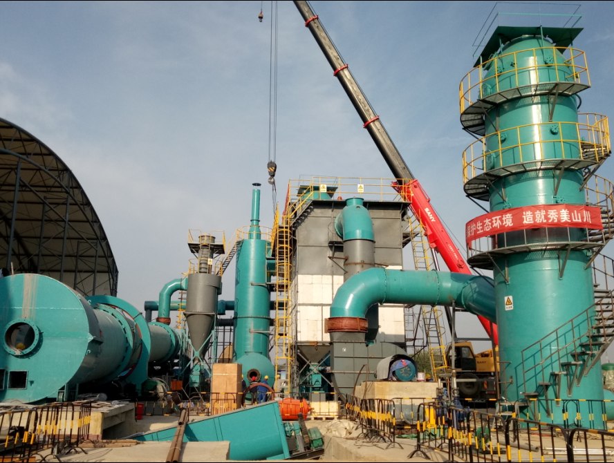 土壤修復(fù)設(shè)備安裝現(xiàn)場